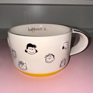 Peanuts Character Mug with Yellow Accent